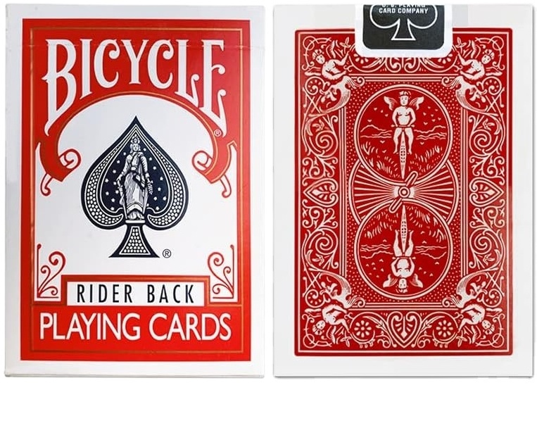 Paper Playing Cards Magician Rider Back Standard Decks Index T shape Premium Blue Red Bicycle  Playing Cards Poker