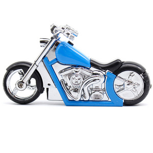 Creative Motorcycle Shape Jet Torch Lighters Windproof Blue Flame Lighters With LED