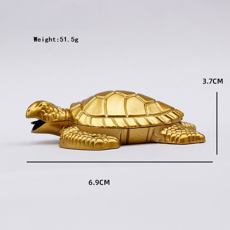 Golden Turtle Gas Lighter Cigarette Lighters & Smoking Accessories Table Decorative Lighter Encendedor