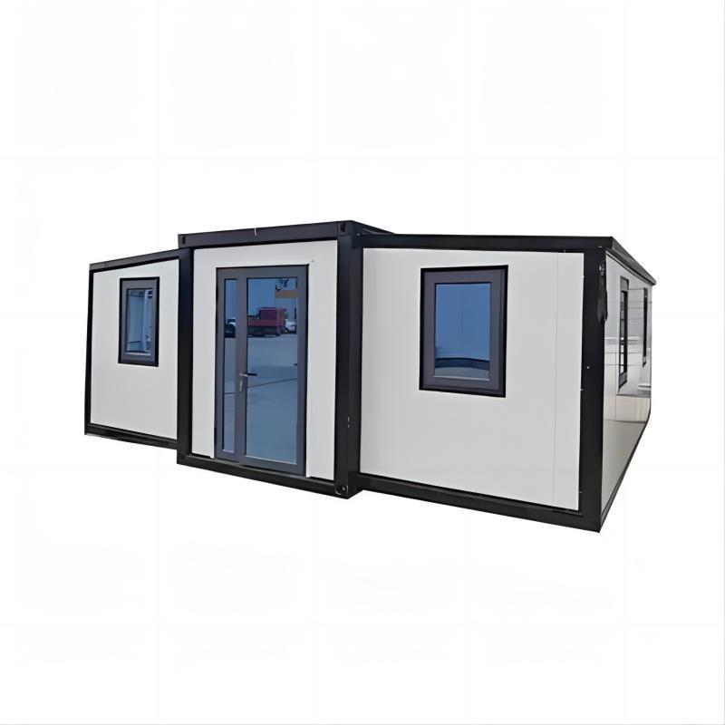 15/20/40FT Living Steel Structure Villa Flat Pack Tiny Foldable Transportable Glass Mobile Homes