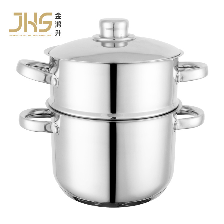 Couscousier marocain cuiseur cookware 2 layers large stainless steel couscoussier couscous steamer pot