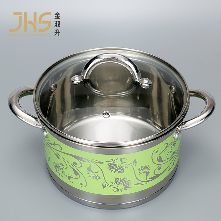 Casserole pot factory price topf clay pots for cooking cookware ollas acero inoxidable