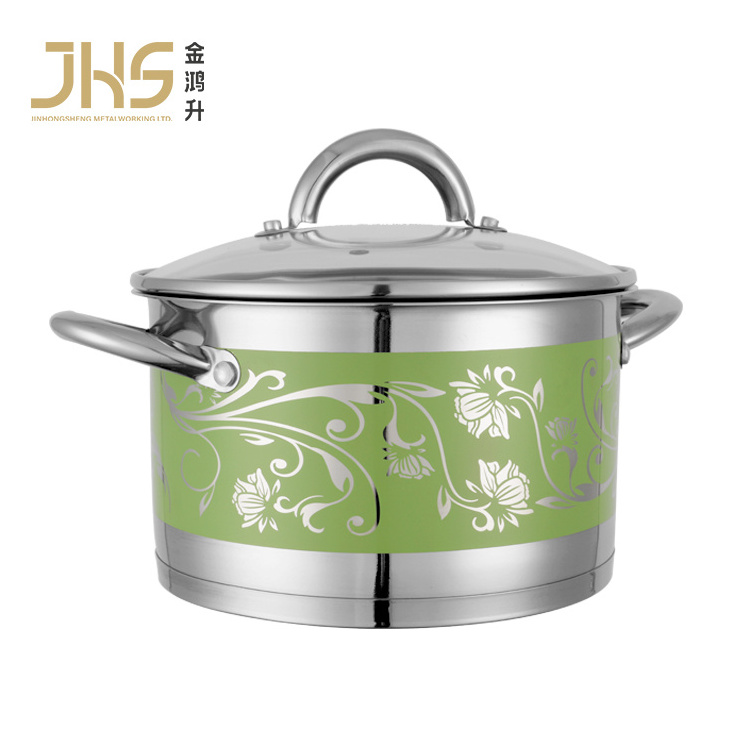 Casserole pot factory price topf clay pots for cooking cookware ollas acero inoxidable