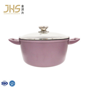 JHS non stick aluminium design cooking casserole set soup & stock pots stock pot