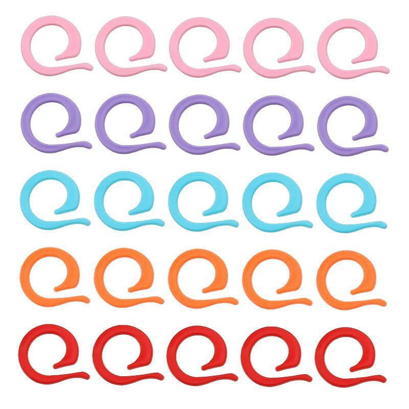 500PCS/Bag Wholesale Knitting Tools Color Open Counting Ring Counter Marker Buckle Crochet Tools