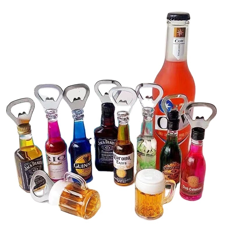 New design Beer Opener Home Refrigerator sticker Creative Beer Opener Refrigerator Magnet Beer wholesale good price