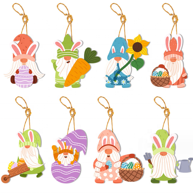 Happy Easter party Paper Hanging Ornaments Easter tree Party Home Classroom decor