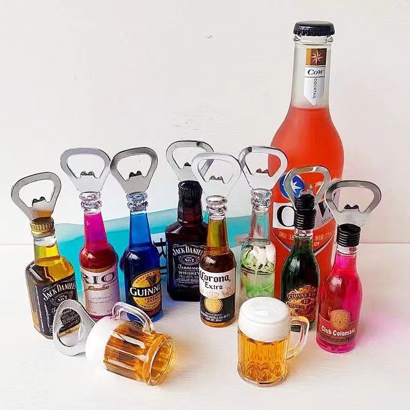 New design Beer Opener Home Refrigerator sticker Creative Beer Opener Refrigerator Magnet Beer wholesale good price