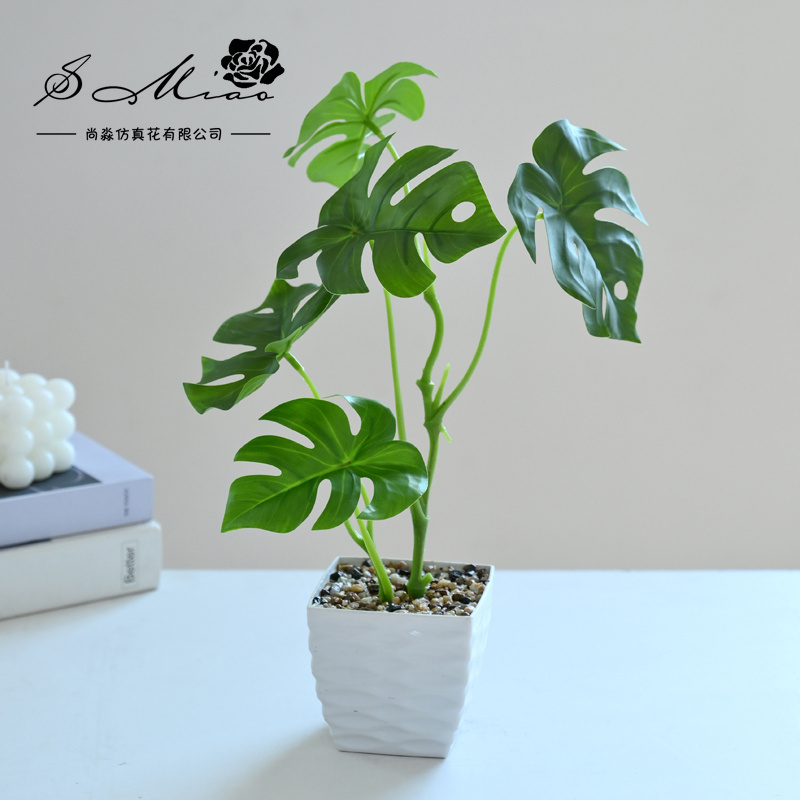 New Style Big Artificial Plant Green Decorative  Pot Tropical Tree Bonsai Indoor Outdoor Decor