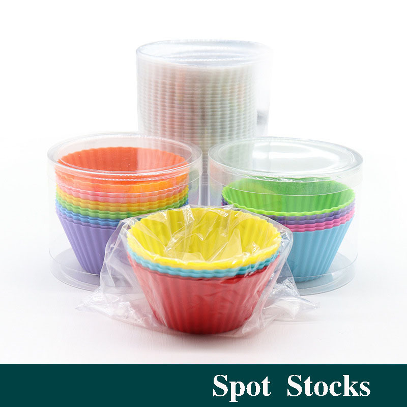 Factory  Wholesale Silicone Bakeware Cupcake Mold Colorful Silicone Muffin Cups Reusable Silicone Baking Cups Muffin Liners