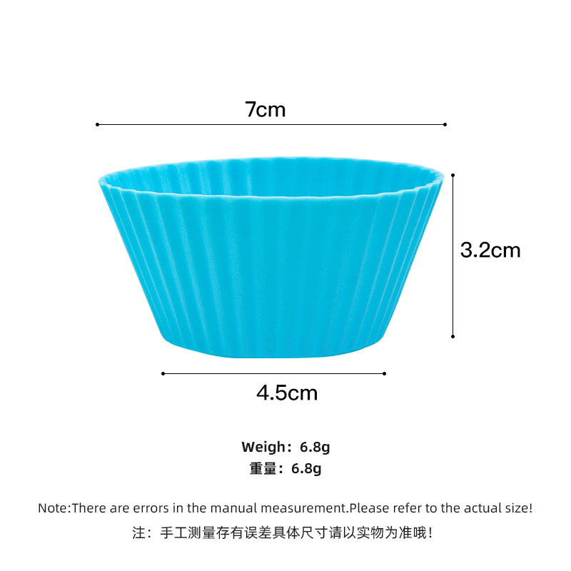 Factory  Wholesale Silicone Bakeware Cupcake Mold Colorful Silicone Muffin Cups Reusable Silicone Baking Cups Muffin Liners