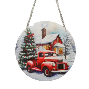 Christmas series cartoon cars Home Party Outdoor Wall Decor