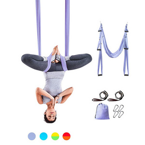 Soft silk anti gravity yoga aereo columpio, sling inversion airflying aerial antigravity hammock