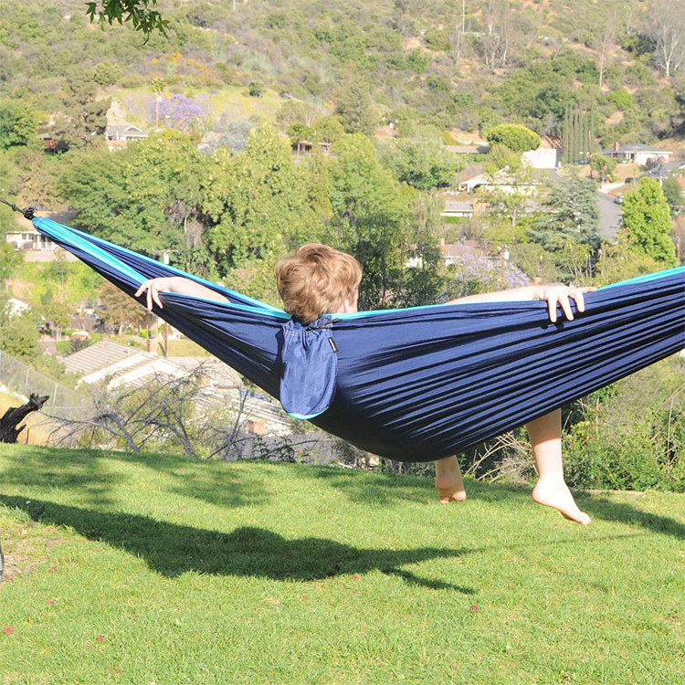 Survival travel hammock with straps included, portable durable nylon light weight hammocks