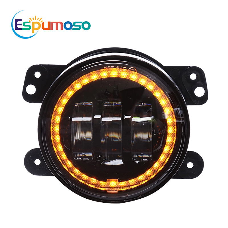 4inch 30W Round Led Jeeps Fog Light White Amber for Car Motorcycle Jeeps XJ Offroad Led Fog Driving Lights