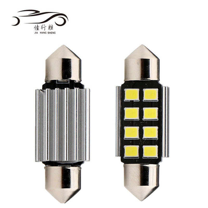 Canbus Festoon 2835 4SMD Led Bulb 12V White 31/36/39/41MM Lamp License Plate Door Dome Light