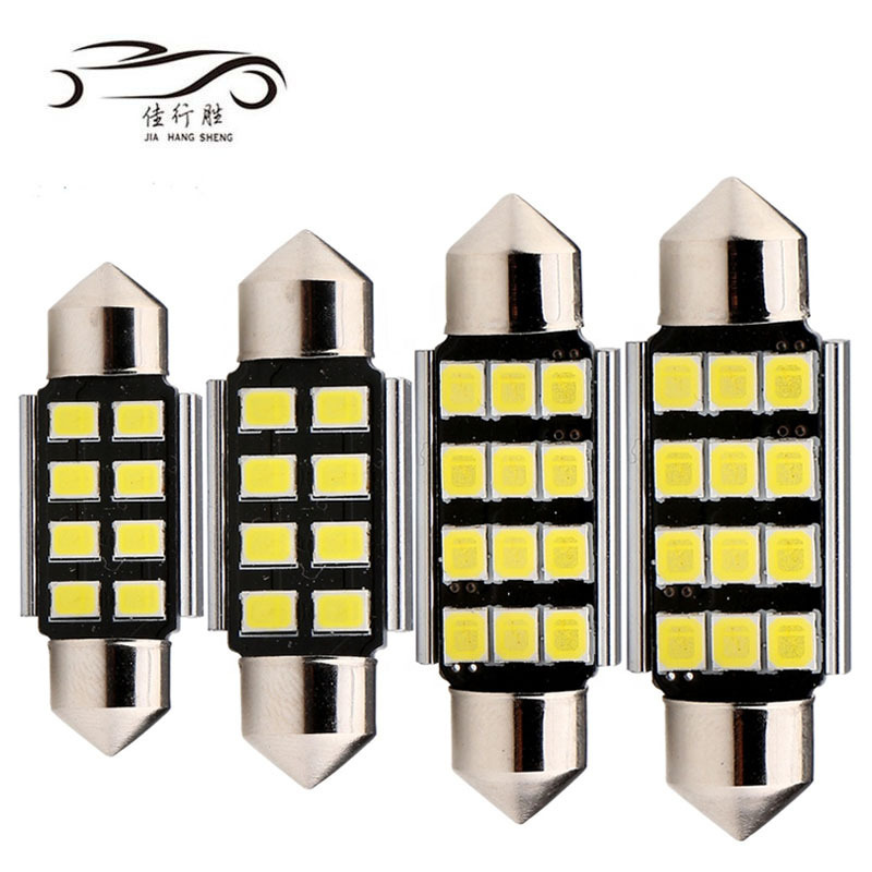 Canbus Festoon 2835 4SMD Led Bulb 12V White 31/36/39/41MM Lamp License Plate Door Dome Light