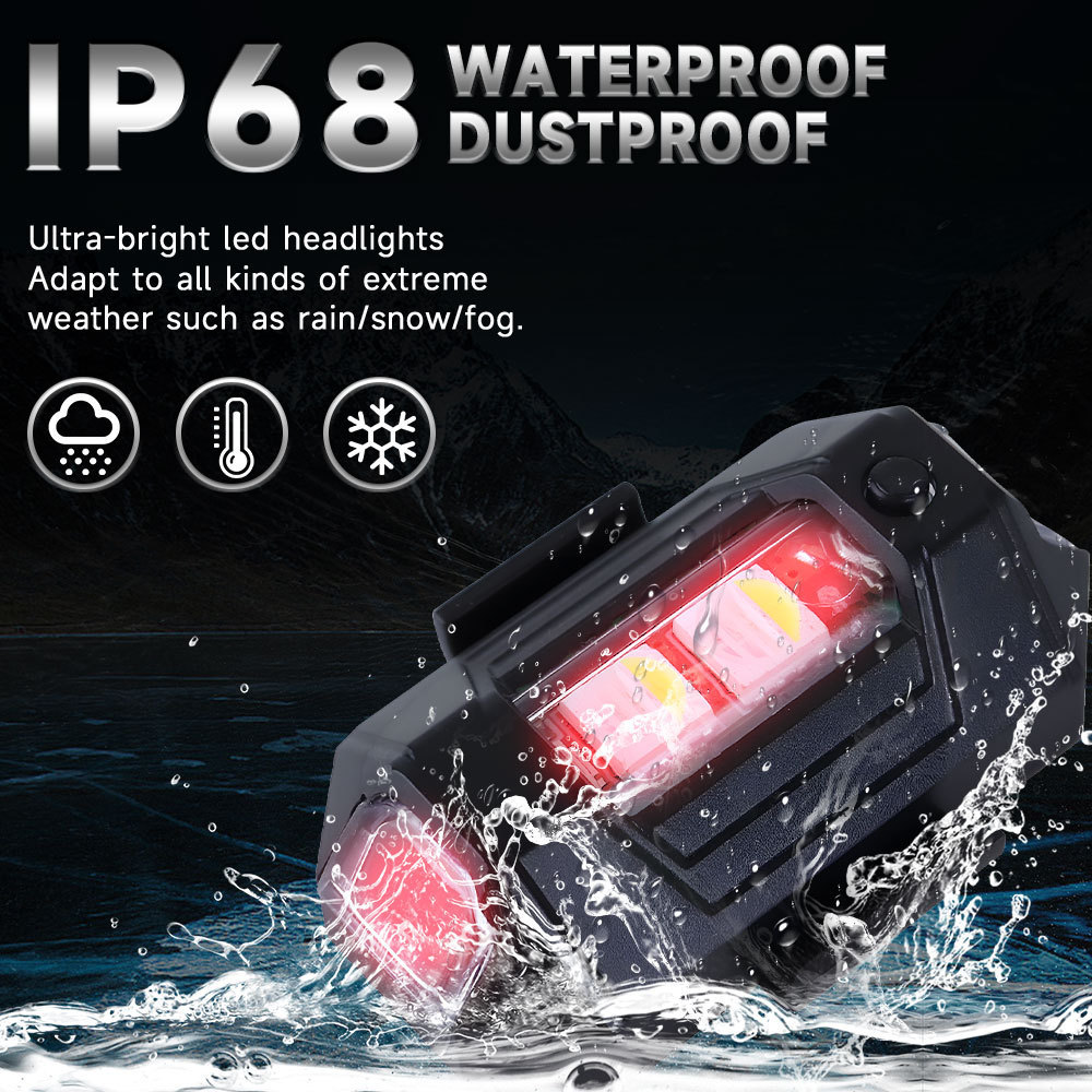 Espumoso brand new Emergency Warning Strobe Lights USB Mini Led Warning Lights waterproof LED Strobe aircraft lights