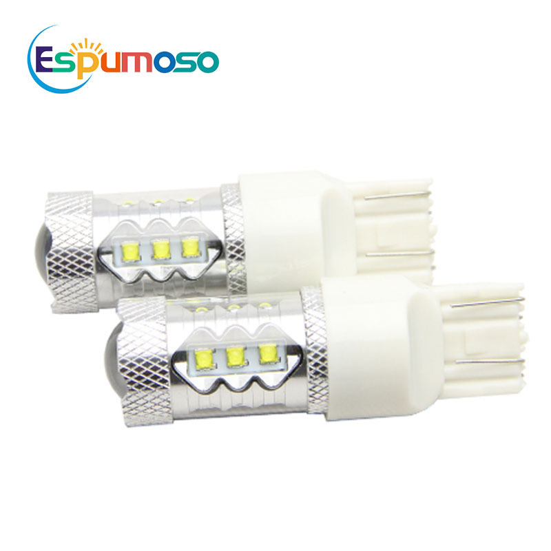 1156 1157 2828 3535 Led Bulb 7440 7443 T20 T25 Crees 12V 24V 80W Lamp Car Tail Bulb Brake Tun Signals Backup Light