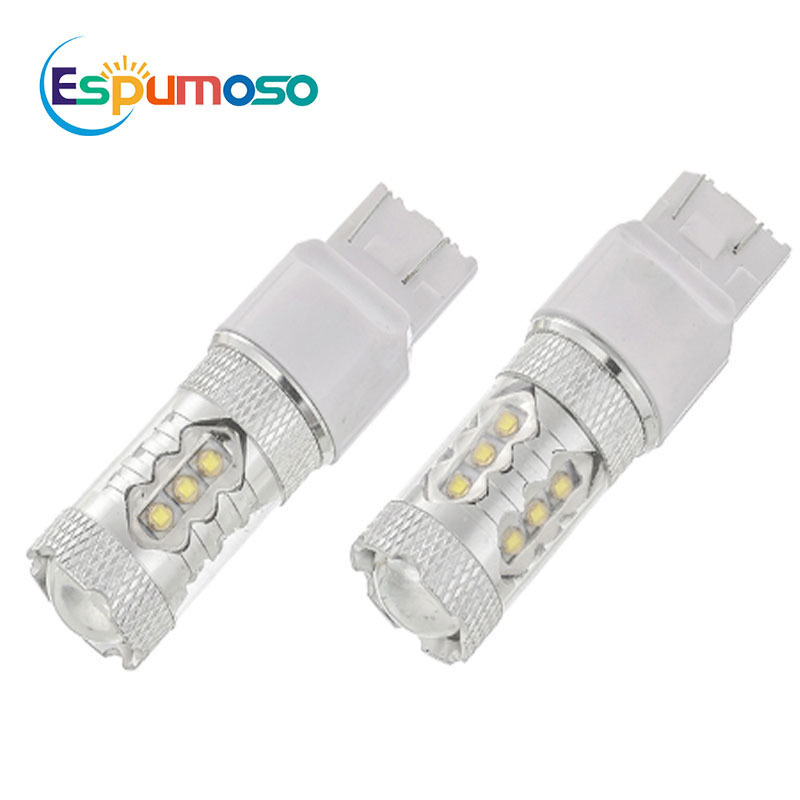 1156 1157 2828 3535 Led Bulb 7440 7443 T20 T25 Crees 12V 24V 80W Lamp Car Tail Bulb Brake Tun Signals Backup Light