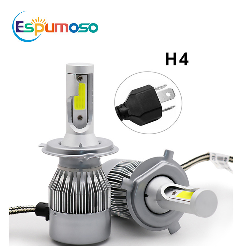 Cheap Price 12V White C6 Led Headlight Bulb 36w 3800lm COB H1 H7 H11 H3 9005 9006 H4 6500K Car Led Headlight Headlamp Bulbs