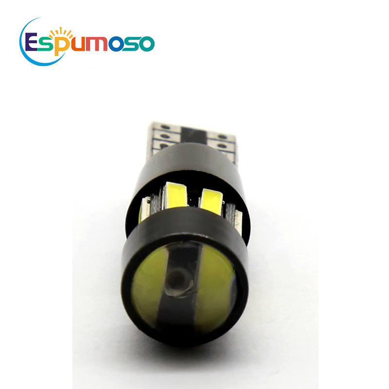 Car Led Bulbs T10 7020 10smd No Error canbus Clearance Lamp Light 6000K W5W 194 Lighting Bulbs for Car