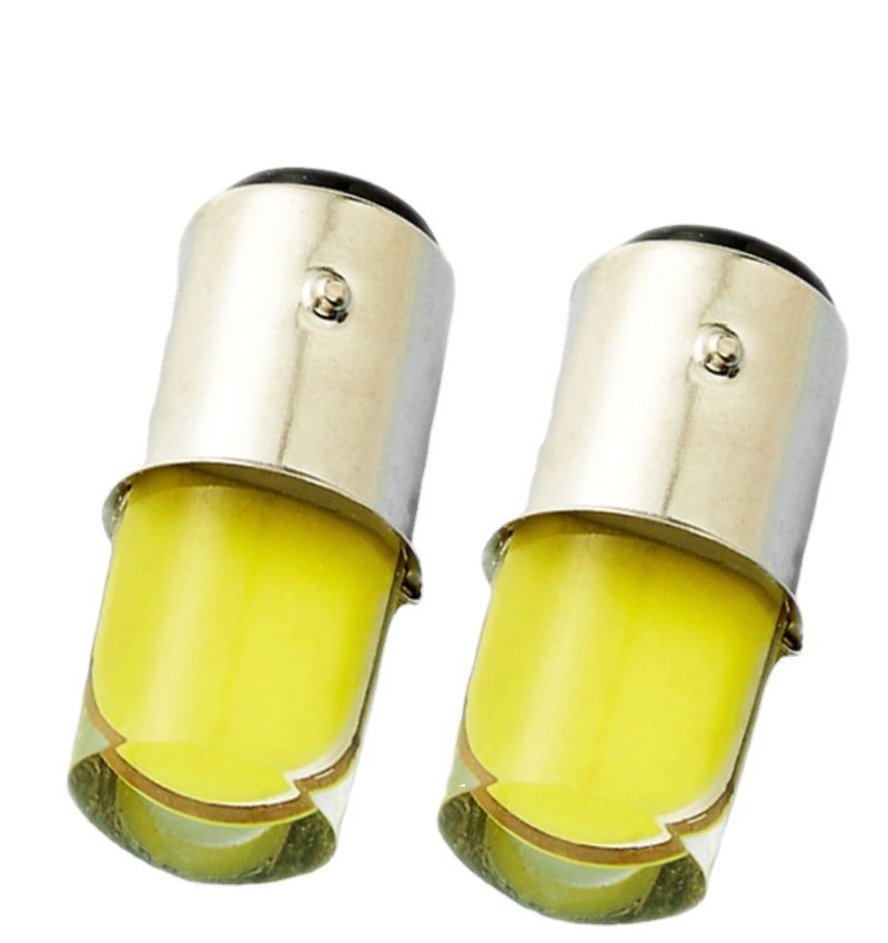 Turning light brake lamp led bulbs silicone flash 1156 1157 s25 ba15d cob high bright auto 12v 500lm bulb