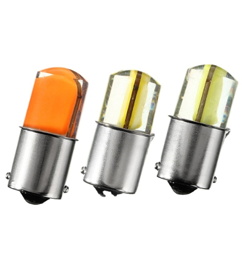 Turning light brake lamp led bulbs silicone flash 1156 1157 s25 ba15d cob high bright auto 12v 500lm bulb