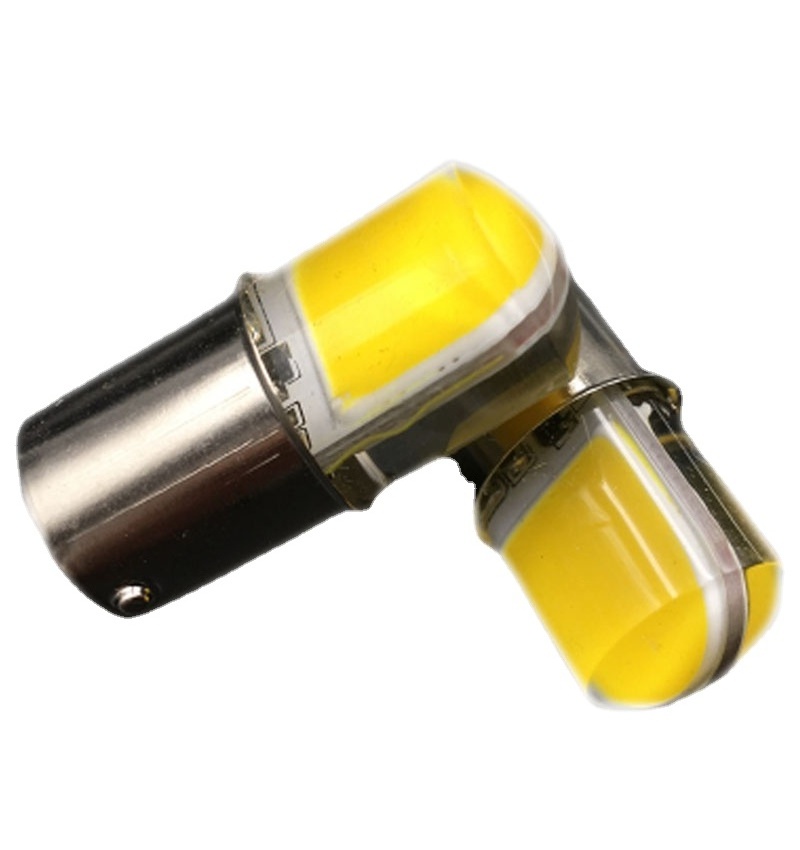 Turning light brake lamp led bulbs silicone flash 1156 1157 s25 ba15d cob high bright auto 12v 500lm bulb