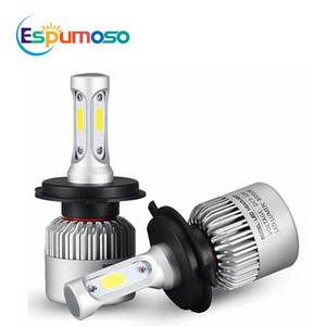 Super Bright S2 Led Headlight 36W 8000LM COB h4 lamp H7 H11 fog lights Led Headlamp Car Motorcycle led automotive light Bulb