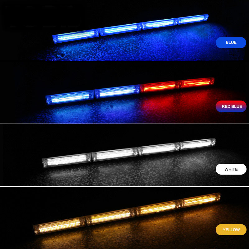 Waterproof 24V Flashing Led Bar COB 72W Led Work Light Bar Emergency Warning Lamp Truck SUV ATV Offroad Strobe Led Light Bar