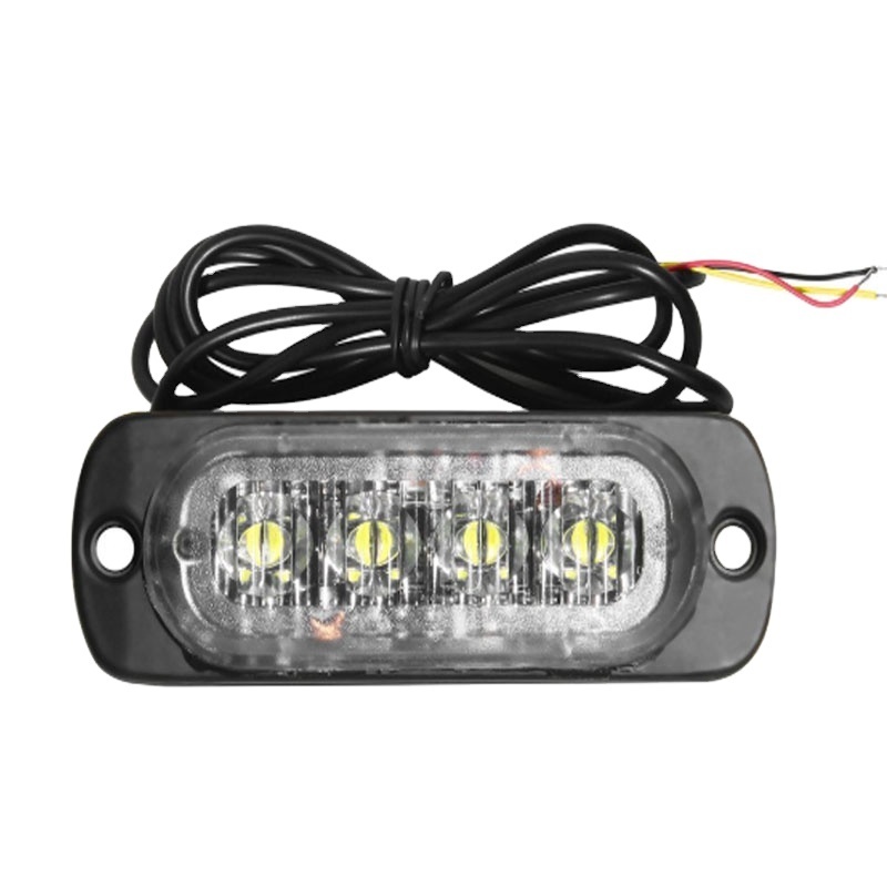 Flashing Warning side light 4smd Emergency Truck Strobe LED Work Light Bar Offroad spot lamp