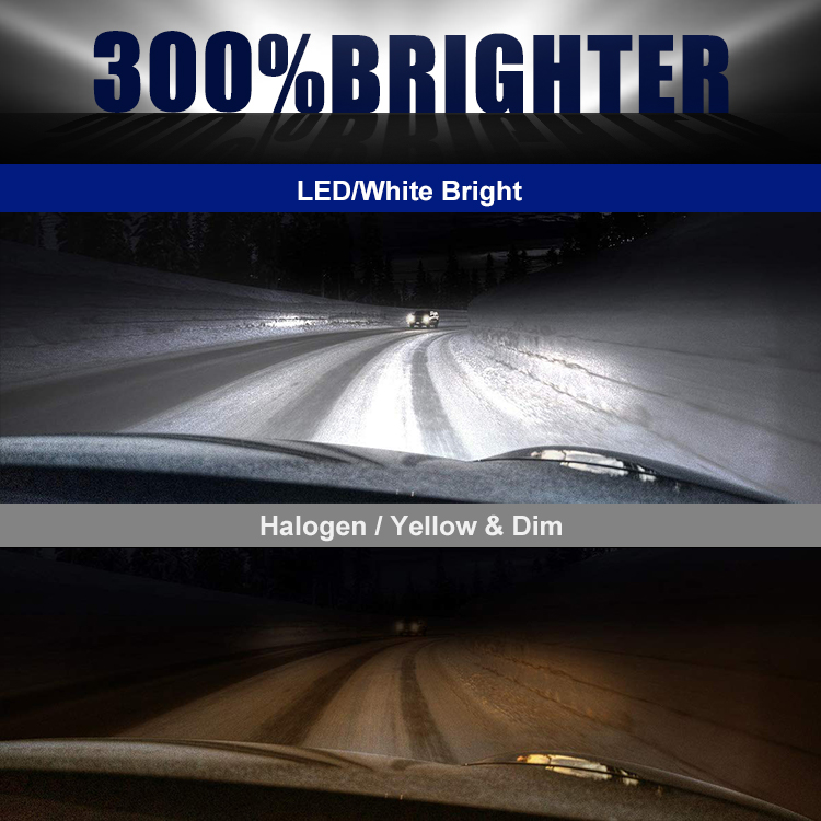 Espumoso high quality 8 side car lights 100W 8000 LM 360 degree  8 side led headlight with fan and driver