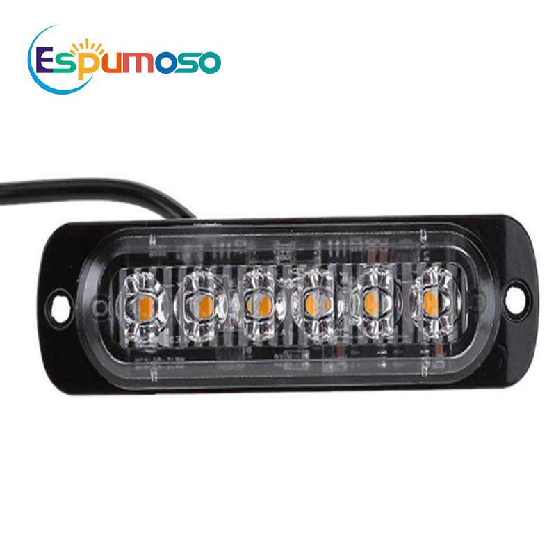 Super Bright Dual Color Car Led Strobe Side Emergency Light 6smd LED Flashing Warning Working Lamp Truck SUV ATV Offroad 12V 24V