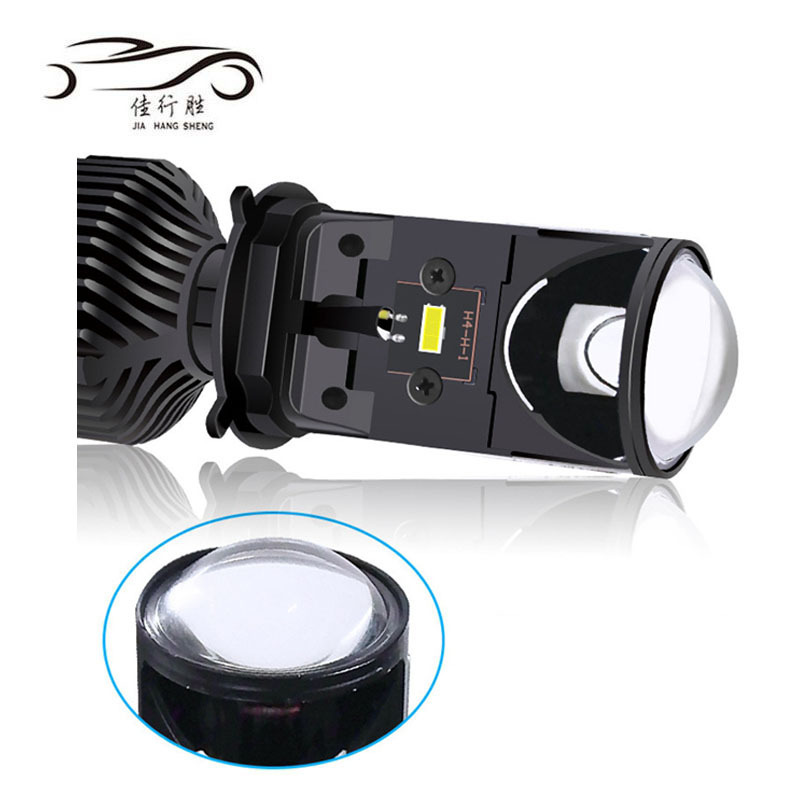 JHS H4 Projector Lens LED Headlight Bulbs for motorcycle headlamp High Power 12000 lumen LED Headlight Kit Hi/Lo Beam