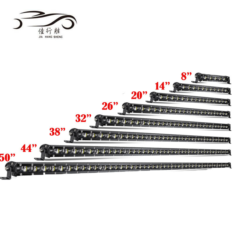 Super Bright Car Led Work Light Bar 120w 180w Spot Flood Led Bar 14/32/38/50 Inch 4x4 ATV Truck Offroad Slim Led Light Bars