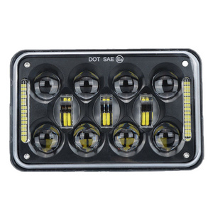 Led Headlight Bulb 4x6 Focos 7inch 60Watts Car Led Lights Jeeps 60W Cars Accessores White Running Lighting Head Light