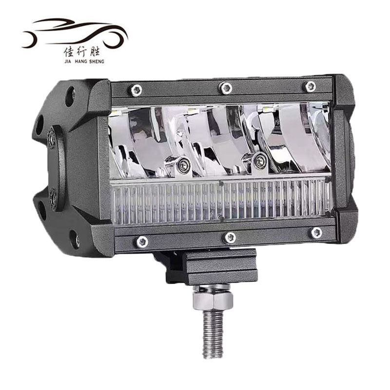 JHS High Power 5inch 72W Work Light Bar Spotlight LED Cubes Work Light Flood Beam Offroads Driving Fog Light Bulb for Jeeps