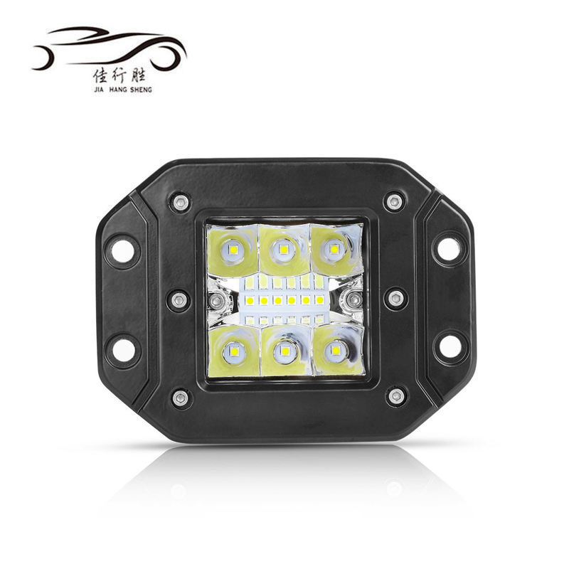 JHS Super Bright 5inch 24W Work Light square Fog Light Vehicles Led Driving Lamp 12V~24V Light Bulb for all car