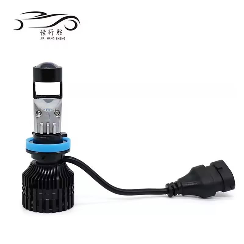 JHS Factory Delivery Car Lamp Bulb Y9 60W 10000LM Y9 H11 H7 9005 9006 Mini bi Led Projector Lens for universal car