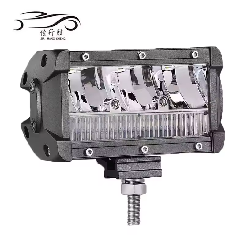 JHS 5inch 72W Work Light Bar Spotlight LED Cubes Work Light Flood Beam Offroads Driving Fog Light Bulb for Jeeps