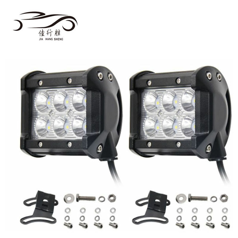 JHS High Power Led Car 18W Led Work Light Round Offroad Auto Led Work Light 6led Led Headlight Led Driving fog lights