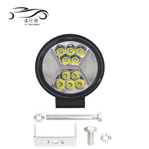 JHS super bright round square Led Work lamp 4inch 111W factory price 12-24V flood spot combo beam