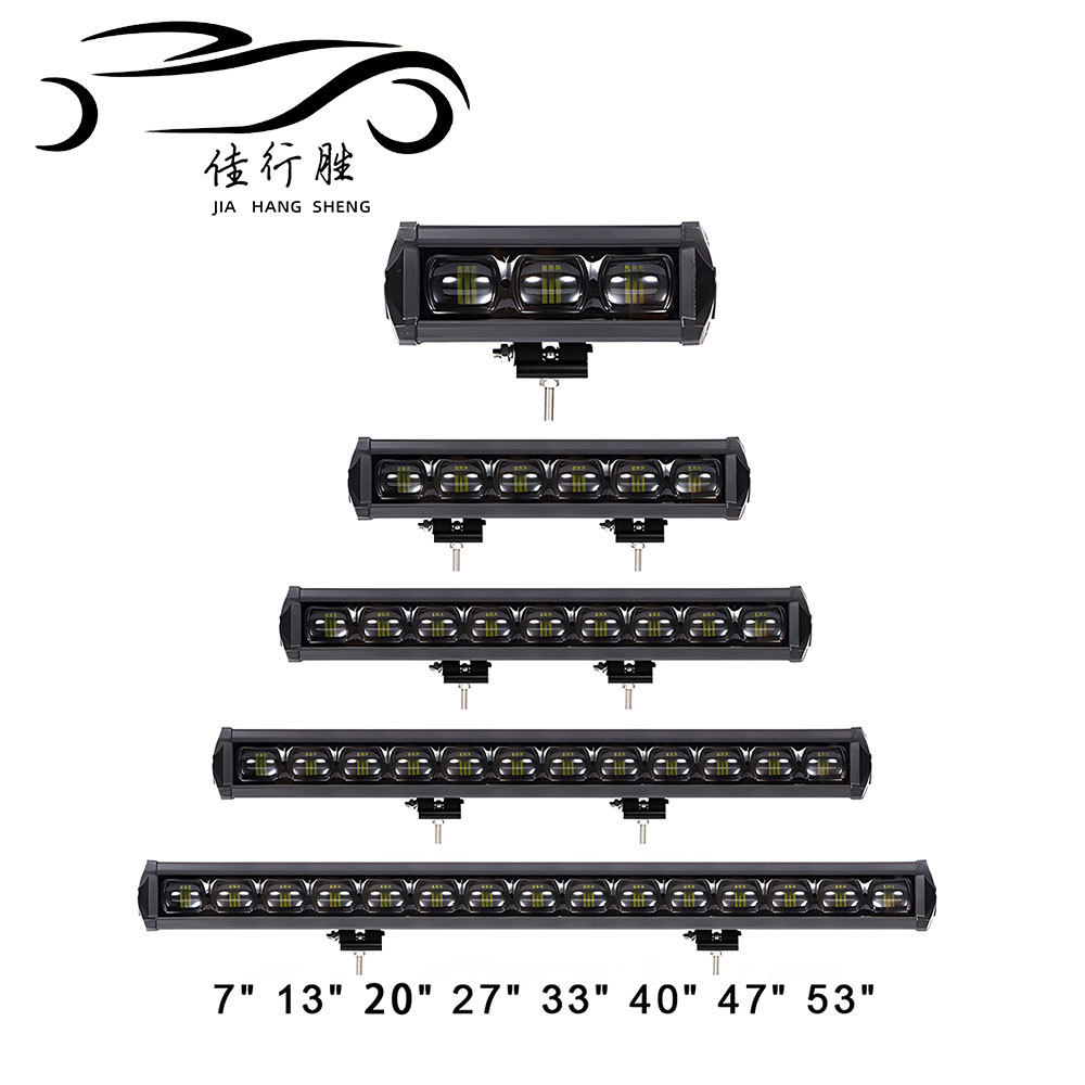 JHS Car Light Accessories aluminum Waterproof 60w 6D Lens LED Light Bar 12v 24v for Off-road Vehicles