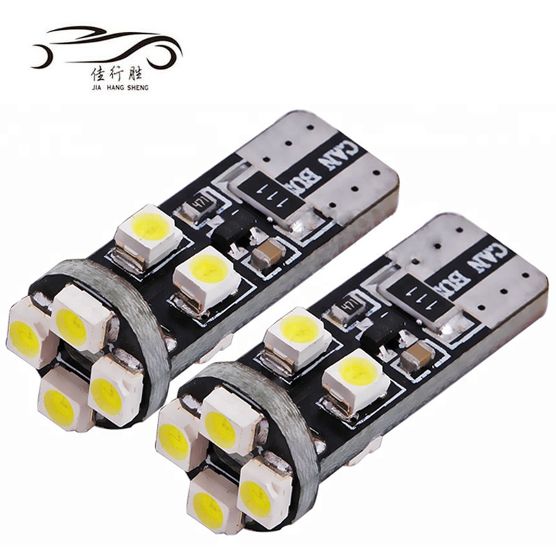 T10 1210 8smd No Error 194 168 W5W 12V LED Bulb Interior Canbus LED Auto Car Light Bulb