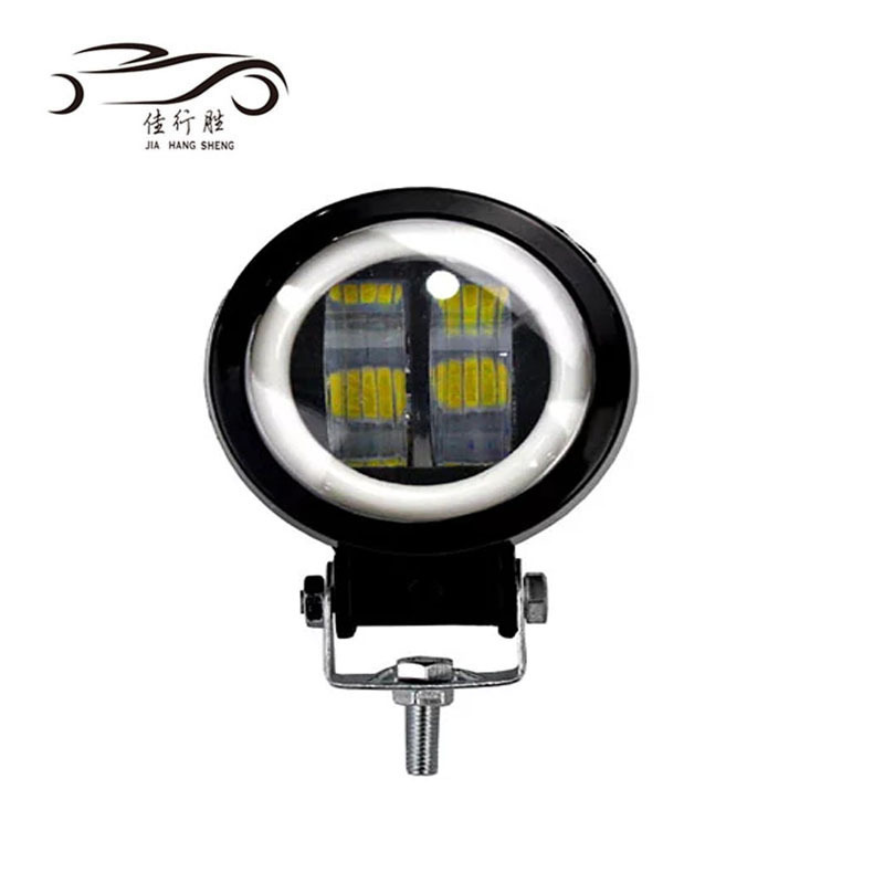 3inch 20W Round Work Light With Angel Eyes 6500K Waterproof Led Night Bar Lights 12V 24V Motorcycle Offroad