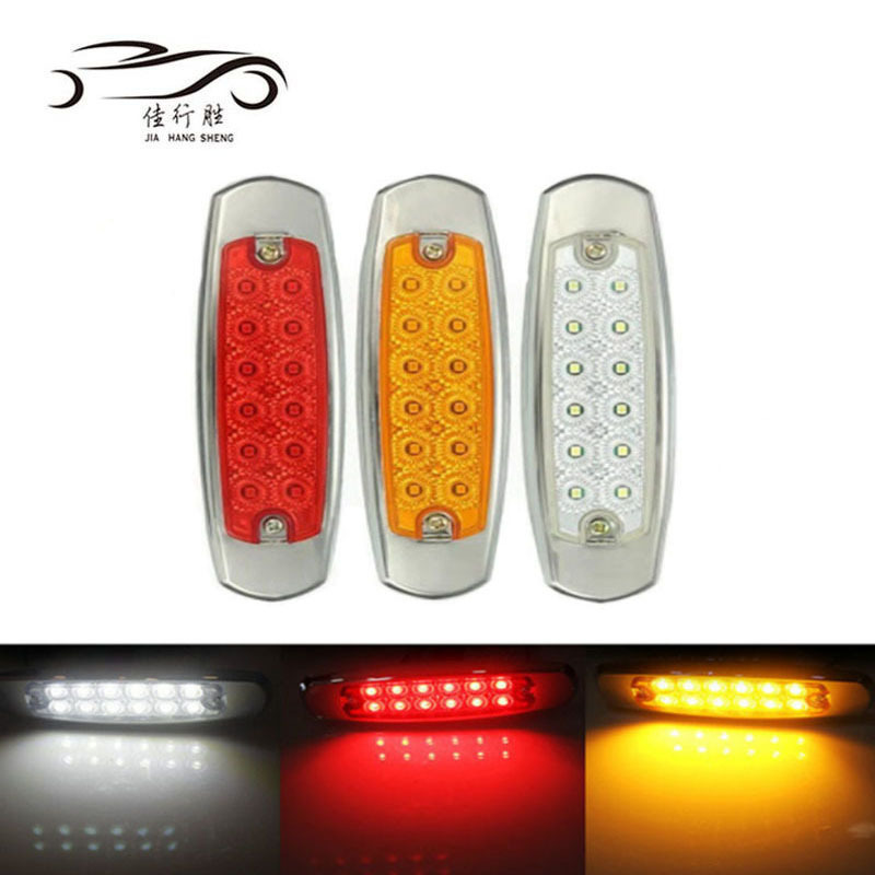 Mini Fog Driving Lights White Amber Red Led Truck Tail Light for Offroad Truck Trailer Led Side Marker Warning Light 12V 24V