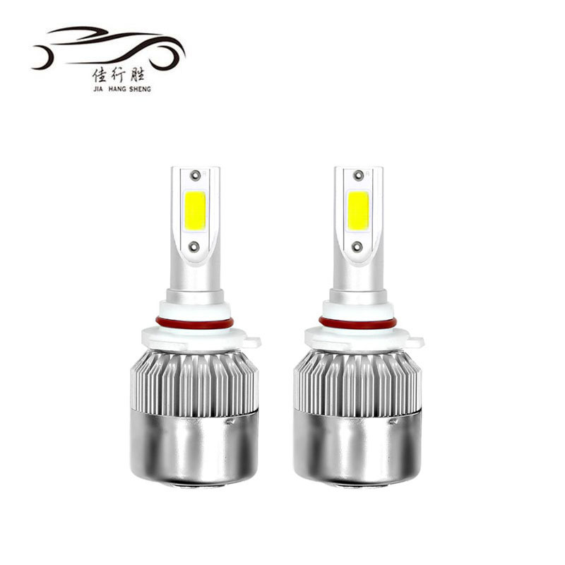 C6 Headlight COB 12V 36W 3800lm high low beam h4 h10 5202 LED For universal cars led headlight bulb h11 LED Fog/Driving Lights