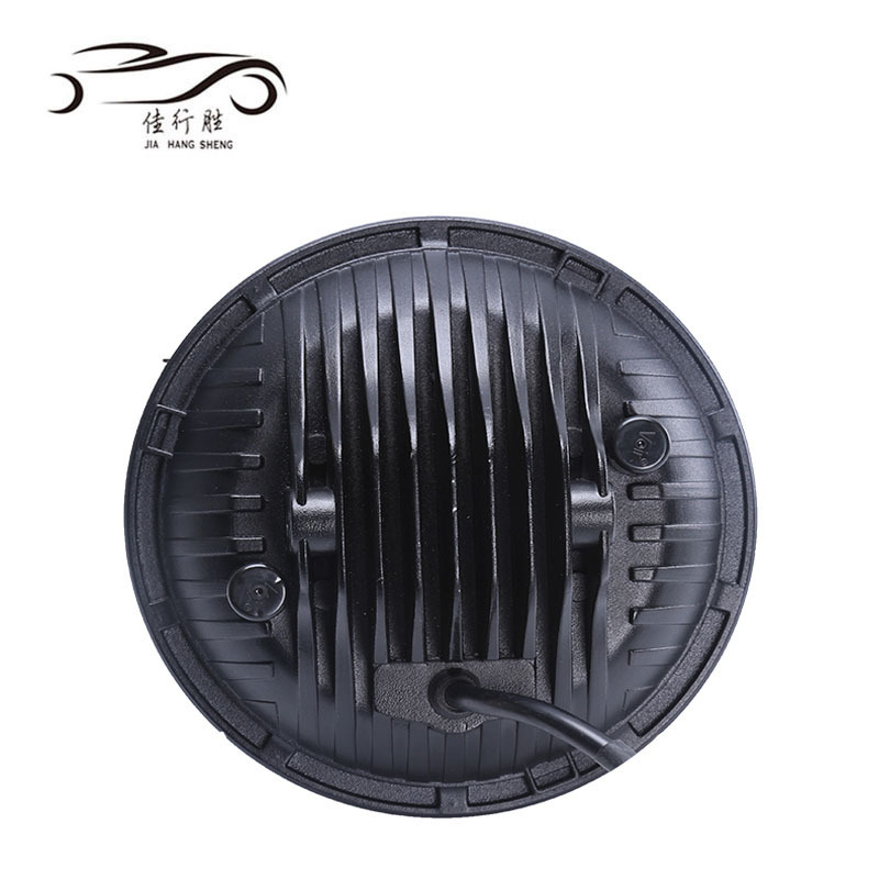 Round Shape Headlight For Jeep Wrangler 7inch 75W Headlamp 12V 24V Waterproof 10000LM Driving Light