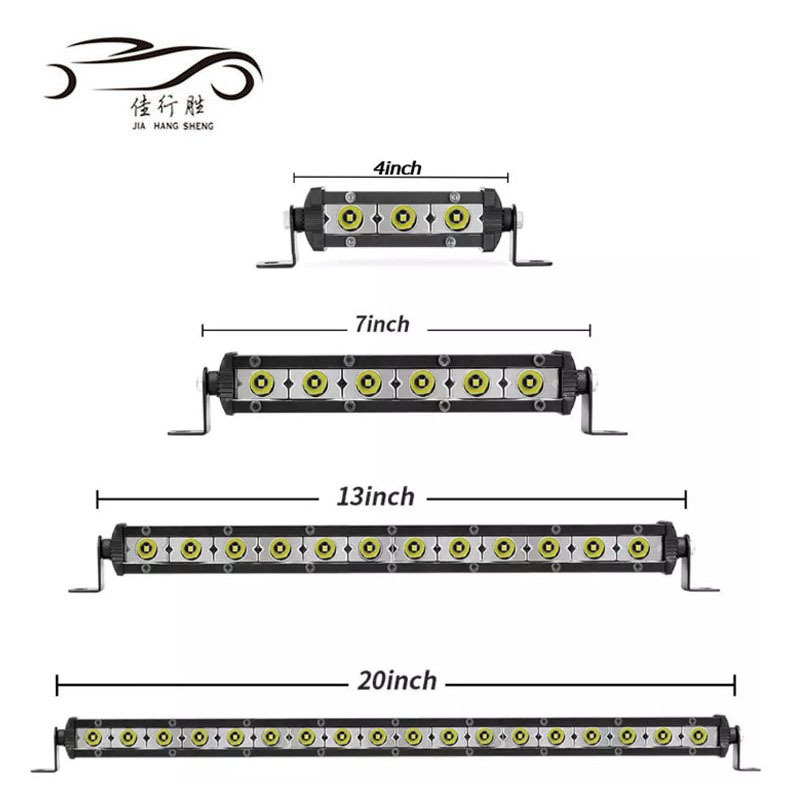 Mini Single Row LED Work Light Bar 4 '' 7